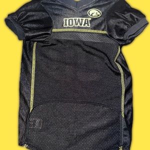 Collegiate team jersey pet wear. Iowa Hawkeyes.